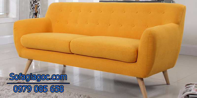 Sofa Văng Style Rafael Vàng Cam